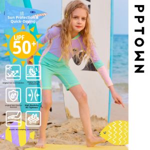PPTOWN | UV Protection Quick-Drying Swimming Suit for Girls