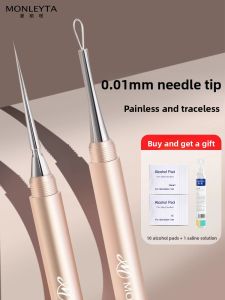 MONLEYTA | Ultra-Fine Twist Cap Acne Needle Blackhead Removal Kit Professional Beauty Salon Tool For Pimple Extraction And Closed Comedone Removal