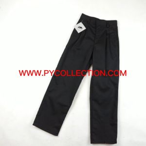 SELUAR SEKOLAH JENAMA BLACK CAT - SELUAR HITAM PANJANG COTTON MENENGAH -BC024