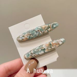 Fashionable Versatile Pink Brown Gradient Colorful Vinegar Duckbill Clip Korean Style Gold Label High-End Feeling Hair Clips