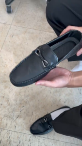 Doudou Shoes Mens Spring And Summer New Set Foot Casual Leather Shoes European Station British Mens Shoes Loafers Breathable