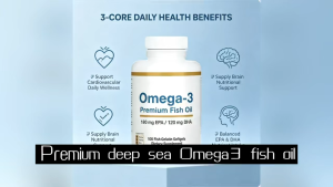 Omega-3 Premium Fish Oil Softgels EPA & DHA Daily Support For Brain & Cardiovascular Wellness 100ct