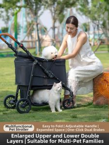 Spacious Easy-Fold Pet Stroller