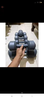 BARBEL DUMBEL 5KG alat fitnes ringan