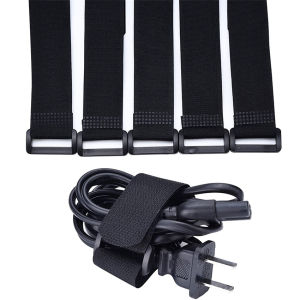 10Pcs Pengikat Kabel Cable Tie Perekat Buckle Hook Serbaguna Organizer Nylon Fastener 15/30Cm