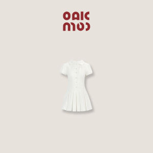 OAKMOO | Đầm Chữ A Tay Ngắn Phong Cách Trẻ Trung