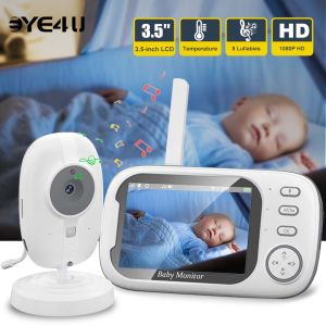 3.5 Video Baby Monitor 2.4G Mother Kids Two-way Audio Night Vision Video Surveillance Cameras With Temperature display Screen