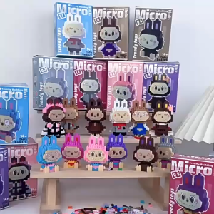 Building Block Nano Bricks Cute Cartoon Labubu Mini for Goodies Birthday Gift Present Toy Mainan Lego (131) 卡通微型积木