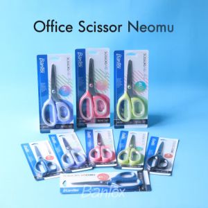 Bantex Gunting / Office Scissor Pegangan Simetris Tajam Tahan Karat Warna Warni Pastel