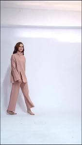 Winter Autumn Womens Knit Sweater Tops 2 Piece Fashion Pant Sets Elegant Retro Pullover Two Piece Sets Womens Outfits Clothing