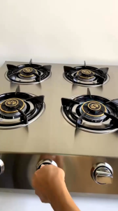 Bếp Gas Công Nghiệp Thấp Áp 4 Lò WINDO - 4 lò phi 80 | Hàng Chính Hãng | Bảo Hành 2 Năm