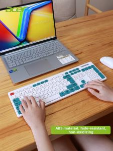 Acer | Female Office Desktop & Laptop Compatible Wired Keyboard & Mouse Set