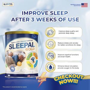 Sleepal Gold Milk Powder – Stress Relief Better Sleep and Brain Support