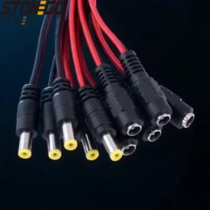 12V DC Kết Nối Nam Nữ Jack Cắm Cáp Cắm 5.5X2.1 Mm Dây Cấp Nguồn Cho Cáp Nguồn 10/20/50 Bộ