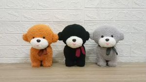 Boneka Sitting Cute Puppy Dog Ukuran M