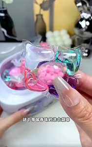 5-in-1 Laundry Beads Concentrate Formula Long-Lasting Fragrance Laundry Ball Fresh&Soft Clothes Scent Bead and Laundry Detergent