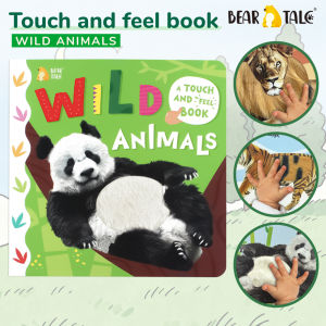 BEAR TALE Baby Touch and Feel Book Wild Animals & Pets Early Learning Story Board Books for Toddlers Gifts