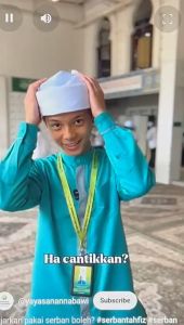 SERBAN PUTIH PELAJAR TAHFIZ/ SERBAN AL- HERA