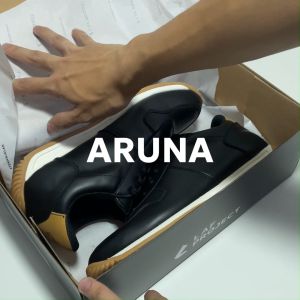 Sepatu Sneakers Pria Putih Casual Kerja Santai Original Premium Aruna LAF Project