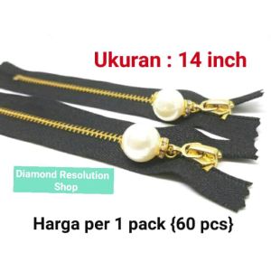 COD (60 PCS) SLETING / RESLETING MUTIARA UKURAN 14 INCH (35 CM) untuk Tas / Baju