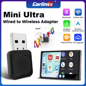 CarlinKit | Carlinkit Mini Ultra 2in1 wired To Wireless Carplay Android Auto Plug And Play 5G WIFIAuto Connection For Car With Wired CP/AA