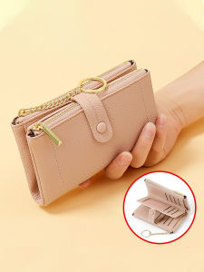 Medium Size Womens Wallet Large Capacity Dual Functionality Unique Design High-End Feeling Document Bag Multi-Card Holder Wallet