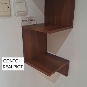 RAK DINDING SUDUT model zig zag persegi