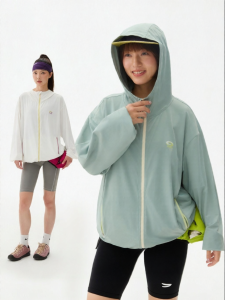 OWOX | Áo Khoác Mỏng Hooded Chống Tia UV Kiểu Màu Block