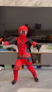 (COD)ชุดเดดพูล ชุดเดดพูลเด็กชุดซุปเปอร์ฮีโร่ Deadpool ง่ายต่อการใส่และถอด ไม่ซีดจางตลอดไป(ชุดดาบต้องซื้อแยก)
