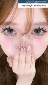 OLALILA Softlens My Douyin Snowy Blue Natural Lens/Softlens 14.5mm by Pinkin Minus & Normal