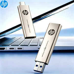 HP | HP 2 in 1 OTG USB 3.2 Flash Drive Retractable Type-C Dual Metal Pendrive 64GB 128GB 256GB for Laptop PC Smartphone