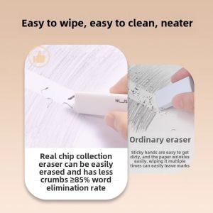 Deli Triangle Eraser for Students Professional Drawing Eraser Rectangular Shape Clean Rubbing Strip Line Word Removal