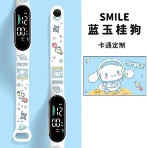 Waterproof Silicone Print Electronic Watch Fashionable Sport Bracelet for Junior And High School Students Devil Kolome