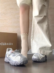 Womens Thick Bottom Mary Jane Shoes Summer New Style Breathable Hollow out Sporty Casual Shoes Soft Bottom Retro Deqin Shoe