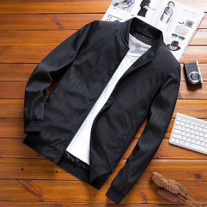 ROMON | Lormen Mens Fleece Lined Jacket Autumn Winter Short Style Baseball Collar Flight Suit Warm Casual Coat For Middle Aged And Elderly