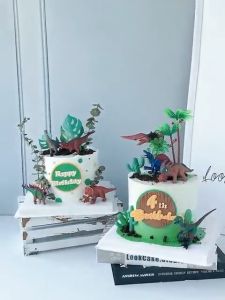 | Cake Decoration | Dinosaur Toy PVC Figurine Trex Triceratops Cake Topper 仿真恐龙摆件翼龙霸王龙三角龙男孩生日蛋糕装饰蛋糕装饰摆件