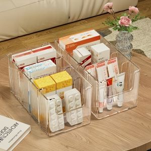 Hộp Đựng Thuốc Cấp Cứu Có Ngăn Chia Hộp Nhựa Đựng Đồ Dùng Cho Mặt Bàn Tủ Quần Áo Văn Phòng Nhà Cửa Tủ Lạnh Bàn Làm Việc