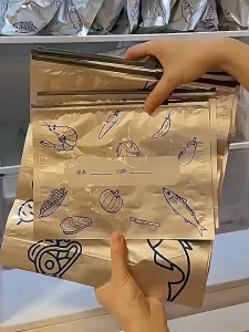 30PCS Reusable Aluminum Foil Sealable Storage Bag Fresh-keeping Bag Safe Sealable Large Capacity Freezer Bag 铝箔保鲜袋