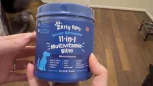 Viên nhai Vitamin tổng hợp cho chó lớn Zesty Paws - 11-in-1 Multivitamin Bites - mắt sáng lông mượt tiêu hóa tốt