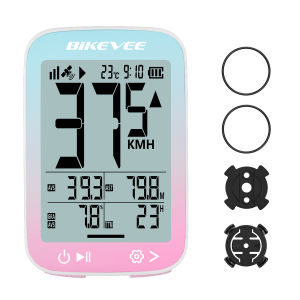 Rechargeable GPS Bike Computer Multifunction Type-C with Auto Start/Stop Backlight Wireless Bicycle Odometer Speedometer Tracker
