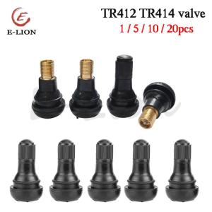 1/5/10/20pcs Rubber Tire Valve Cap TR414 / TR412 Car Truck Tubeless Tyre Valve Stem Cover Zinc Alloy Rubber Tire Stem Caps