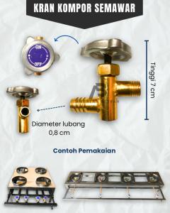 Kran Kompor Semawar | Putaran Kran Kompor Gas Semawar | Kran Kompor Stik