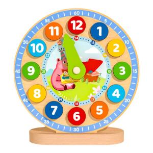 MWZ | Wooden Digital Clock Educational Toy for Childrens Cognitive Development