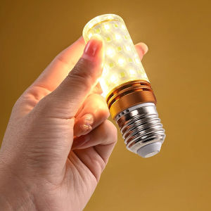 หลอดไฟ LED LANTU 8W/12WE14และ E27 E14 E27หลอดไฟคอร์น220V โคมระย้า LED 40 60 84