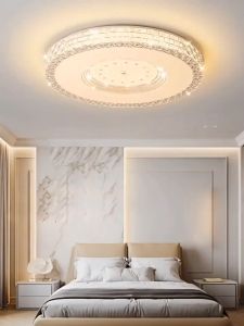 【Annual Electricity】New LED tri color Ceiling Light Modern luxury diamond design Ceiling Light for Bedroom Living Room Dining Room Ceiling Light Eye Protection Easy Installation 300W