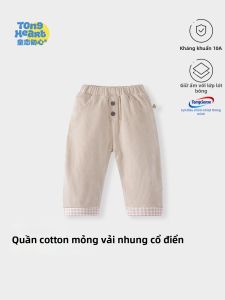 TONGLIANCHUXIN | Quần Dài Bé Trai Vải Corduroy Ấm Áp cho Mùa Thu Xuân