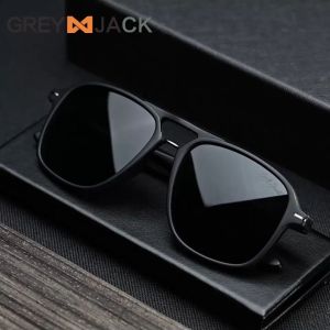 Grey Jack Kacamata Sunglasses Polarized Model Aviator Kotak TR+Metal Fashion Pria Wanita Anti Silau UV400 Modis 3123