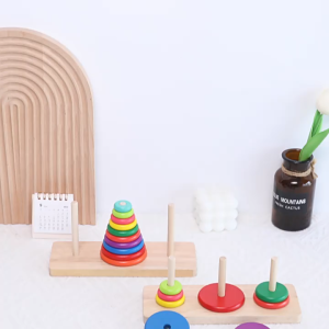 Wooden Tower Toy Logical Thinking Training Toy Early Education Toy for Primary School Students