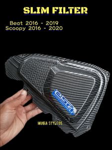 COVER FILTER SLIM CARBON WTP BEAT ESP POP STREET SCOOPY ESP FILTER SLIM CARBONBEAT 2016 - 2019