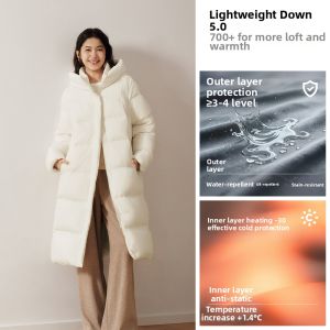 Semir | Anti-static Waterproof Down Jacket 90% Goose Down Women Winter Long Style